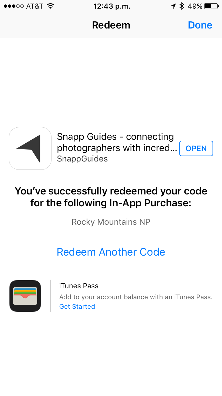 Input for Promo Codes gone (iOS)